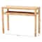 Bali & Pari Kalimantan Bohemian Light Honey Rattan and Acacia Wood Console Table 245-13687-ZORO - alternate 7
